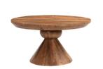Ronde Salontafel Brix Baltho – 80 cm | Mangohout Bruin, Ophalen, Nieuw