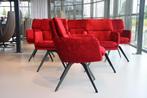 6 x Gealux Phill draai eetkamerstoel in velours stof rood, Nieuw, Stof, Vijf, Zes of meer stoelen, Rood