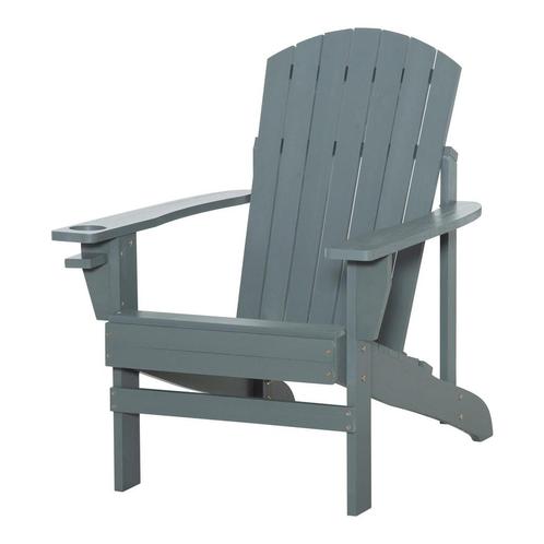 TRUUSK Adirondack Tuinstoel Met Bekerhouder, Tuinligstoel Va, Tuin en Terras, Overige Tuin en Terras, Nieuw, Verzenden