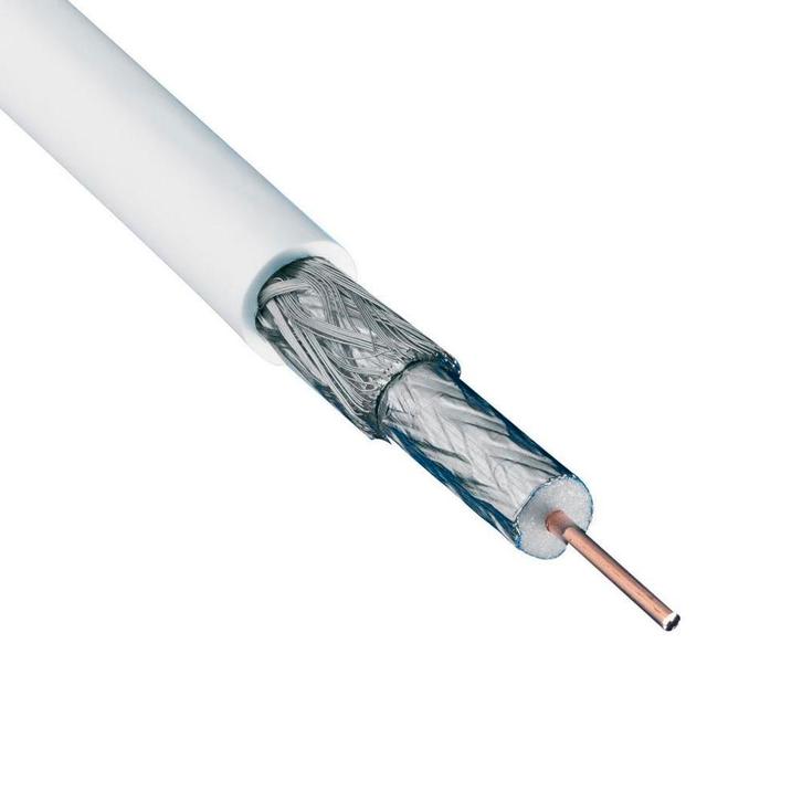 Coax kabel - 7.3mm - Per meter, Doe-het-zelf en Verbouw, Elektra en Kabels, Kabel of Snoer, Nieuw, Ophalen of Verzenden