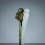 Beeld, Two people together - 500 mm - Serpetine steen - 2021