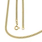 Gouden gourmetschakel ketting; 53 cm | Heren (heren ketting), Sieraden, Tassen en Uiterlijk, Kettingen, Ophalen of Verzenden, Gebruikt