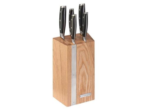 Diamant Sabatier Integra messenblok hout 5 delig, Huis en Inrichting, Keuken | Keukenbenodigdheden