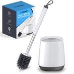 HGMD Toiletborstel Siliconen met Houder - Wit