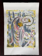 Buddha and Buddhist monk - Hajin Iwasaki  (1917-2010) -