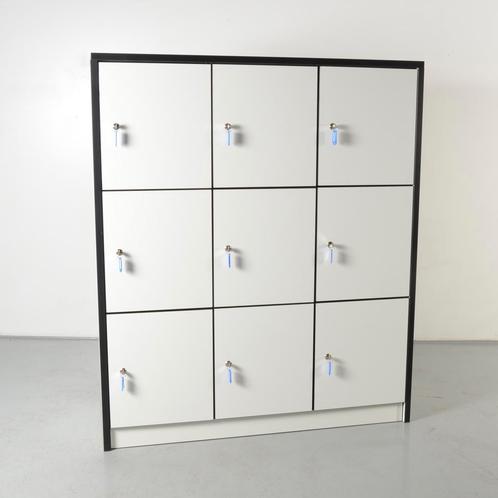 Locker Officenow - Wit - 147 x 125 cm - 9 deuren, Huis en Inrichting, Kasten | Lockerkasten, Ophalen of Verzenden