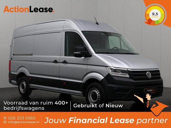 Volkswagen Crafter Bestelbus L3 H3 2021 Diesel Automaat, Auto's, Volkswagen, Dealer onderhouden, Te koop, Zwart, Automaat, Financial lease