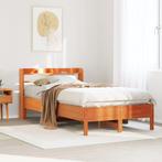 vidaXL Bedframe zonder matras massief grenenhout wasbruin, Eenpersoons, Bruin, Verzenden, Nieuw