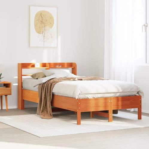vidaXL Bedframe zonder matras massief grenenhout wasbruin, Huis en Inrichting, Slaapkamer | Bedden, Bruin, Nieuw, Hout, Eenpersoons