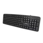 Titanum TK111 USB multimedia Toetsenbord Zwart, Multimediatoetsen, Nieuw, Ophalen of Verzenden, Qwerty