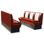 Classic Retro Diner Bank Bel Air HW180 Ruby, Ophalen, Gebruikt