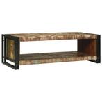vidaXL Salontafel Bruin 120 x 50 x 38 cm massief gerecycled, Huis en Inrichting, Tafels | Salontafels, Verzenden, Nieuw, 50 tot 100 cm