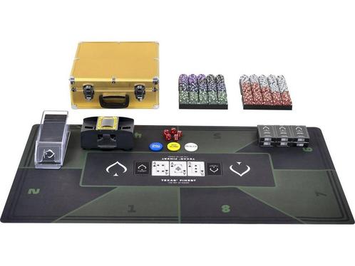 Texas Finest Golden Pokerset - complete set inclusief, Huis en Inrichting, Woonaccessoires | Overige, Zo goed als nieuw, Verzenden