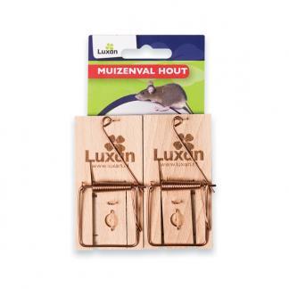 Muizenval | Luxan (Hout, 2 stuks), Dieren en Toebehoren, Overige Dieren-accessoires, Nieuw, Verzenden