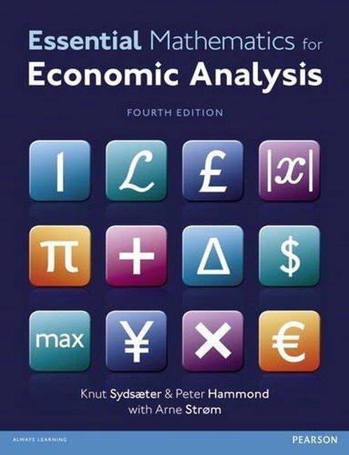 Essential Mathematics for Economic Analysis, 9780273760740, Boeken, Studieboeken en Cursussen, Zo goed als nieuw, Verzenden