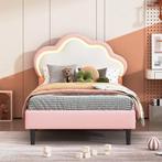 Eenpersoonsbed 90 × 200 cm met Wolkvormig LED-Hoofdeinde – G, Huis en Inrichting, Slaapkamer | Bedden, Verzenden, Nieuw