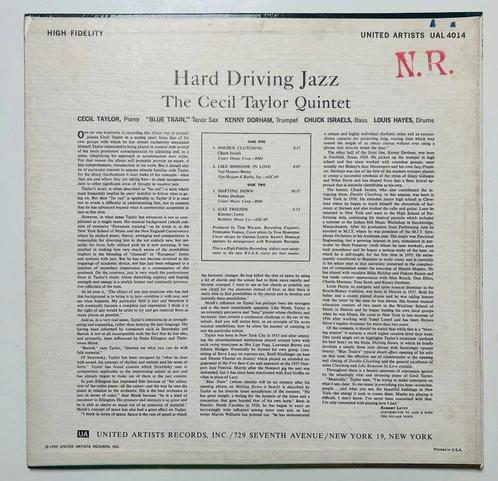 Cecil Taylor Quintet - Hard Driving Jazz (1st mono, Cd's en Dvd's, Vinyl Singles