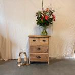 Landelijke Ladekast - teakhout - 4 lades - TTM Wonen, Huis en Inrichting, Kasten | Ladekasten, Teakhout, Nieuw, Landelijk, 3 of 4 laden