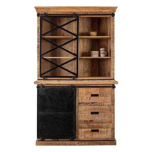 Buffetkast Mangohout Milan 100 X, Huis en Inrichting, Kasten | Buffetkasten, 25 tot 50 cm, Nieuw, Overige houtsoorten, 200 cm of meer