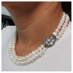 Zonder Minimumprijs - Halsketting Zilver, parel Parel - 9,5, Sieraden, Tassen en Uiterlijk, Kettingen, Nieuw