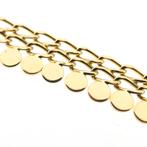 8 Krt. Collier met bolletjes schakel | 47 cm (ketting), Sieraden, Tassen en Uiterlijk, Antieke sieraden, Ophalen of Verzenden