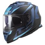 LS2 FF800 Storm II Racer Mat Blauw Integraalhelm, Nieuw met kaartje, Overige merken, Heren, Verzenden