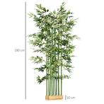 TRUUSK Kunstmatige Bamboe, 180 Cm Kunstplant In Dennenhothou, Huis en Inrichting, Woonaccessoires | Kunstplanten en Kunstbloemen