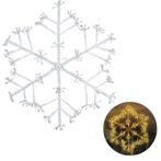 Cheqo® Lichtgevende Sneeuwvlok - Lichtslang - Kerstdecoratie, Diversen, Kerst, Nieuw, Verzenden