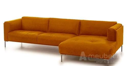 Loungebank Bern - loungebanken - Goud, Huis en Inrichting, Banken | Sofa's en Chaises Longues, Nieuw, Leer