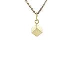 Gouden vintage dobbelsteen hanger 14 krt, Ophalen of Verzenden, Nieuw