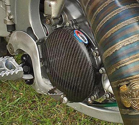 Pro Carbon koppelingsdeksel sticker Yamaha YZ 125 2005-2023, Motoren, Onderdelen | Overige, Nieuw, Verzenden