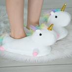 Unicorn Pantoffels Warm | One Size 36-41 | OP=OP, Kleding | Dames, Schoenen, Ophalen of Verzenden, Nieuw