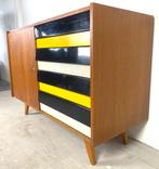 Sideboard U458 by Jií Jiroutek, gekleurde lades, Huis en Inrichting, Kasten | Dressoirs, 100 tot 150 cm, Ophalen of Verzenden