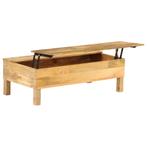 vidaXL Salontafel 110x55x35 cm massief mangohout, Huis en Inrichting, Tafels | Salontafels, 100 tot 150 cm, Verzenden, Nieuw, 50 tot 100 cm