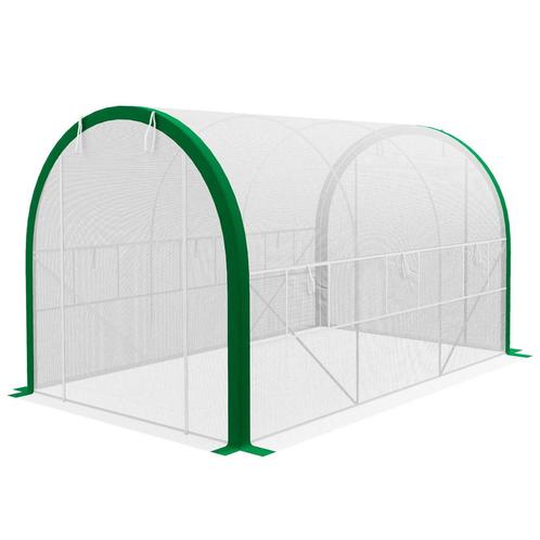 TRUUSK Foliekas 3,58 X 2,1 X 2,1 M Tunnelkas Met Roldeur Voo, Tuin en Terras, Kassen, Nieuw, Verzenden