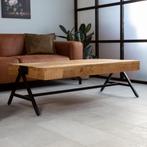 Industriële salontafel mangohout Avia - 120x70 cm | OP=OP