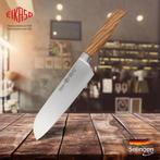 Eikaso Solingen Santoku Mes 20 cm – Gesmeed met Olijfhout., Ophalen of Verzenden, Nieuw, Hout, Los bestek