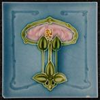 Jugendstil Tegel - floraal - The Malkin Tile Works - Art, Antiek en Kunst