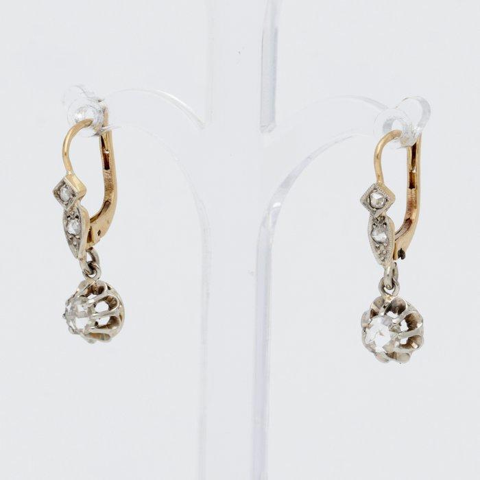 Oorbellen - 18 karaat Geel goud Diamant (Natuurlijk), Sieraden, Tassen en Uiterlijk, Oorbellen