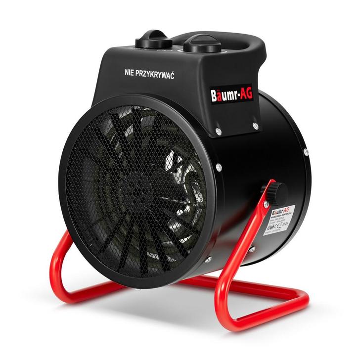 Bouwkachel - elektrische verwarming - 2500W - ruimtes tot..., Doe-het-zelf en Verbouw, Verwarming en Radiatoren, Nieuw, Ophalen of Verzenden