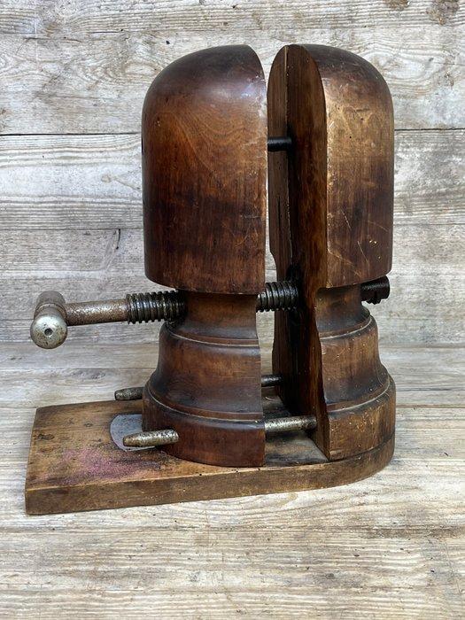 Hoedenstandaard - Hout, IJzer - antieke hoedenspanner, Antiek en Kunst, Curiosa en Brocante