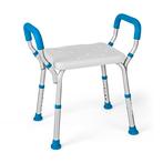 LIVSK Verstelbare Douchestoel - Aluminium - Antislip - 6 Hoo, Diversen, Verzenden, Nieuw