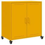 Trendy Mosterd Dressoir | Staal | OP=OP | Tweedekansje, Minder dan 50 cm, Nieuw, Ophalen of Verzenden, Metaal