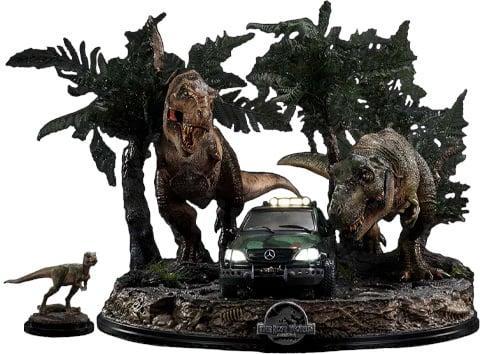 Jurassic World: The Lost World Statue 1/15 T-Rex Cliff At..., Verzamelen, Film en Tv, Nieuw, Ophalen of Verzenden