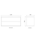 Badmeubelset BWS Riga Met Lako Wastafel Wit 120 cm Walnoot, Ophalen of Verzenden, Nieuw