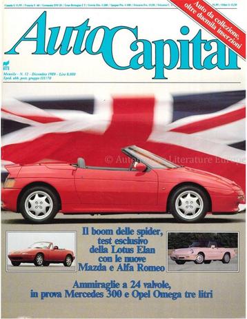 1989 AUTOCAPITAL MAGAZINE 12 ITALIAANS beschikbaar voor biedingen