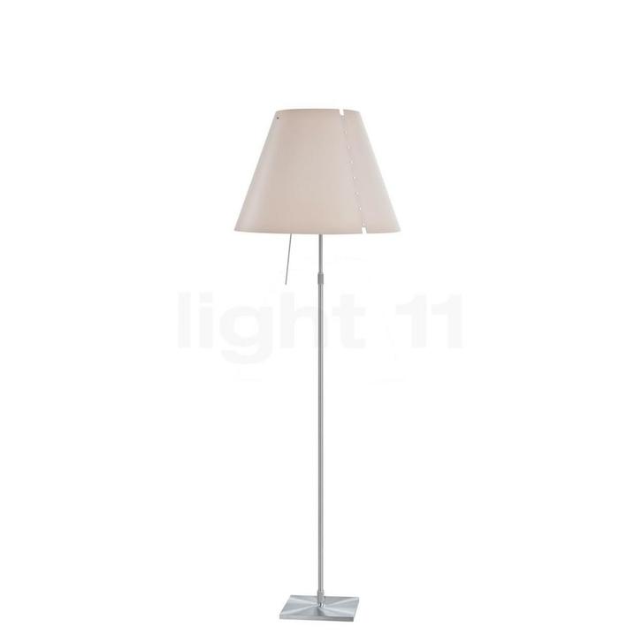 Luceplan Costanza Vloerlamp, lampenkap poeder/frame aluminiu, Huis en Inrichting, Lampen | Vloerlampen, Nieuw, Verzenden