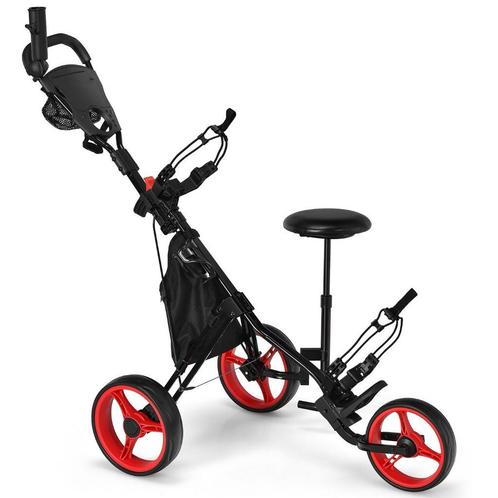 Trendmix Golf trolley Met 3 Wielen Verstelbaar Lichtgewicht, Sport en Fitness, Fitnessmaterialen, Ophalen of Verzenden