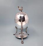 Eierhouder set - Verzilverd - Eierwarmer haan finial