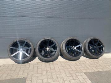 zwarte velgen breedset wielen 255 275 35 20 Michelin Branden beschikbaar voor biedingen